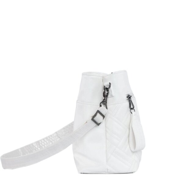 Lug Double Dip Satin Luxe VL Crossbody Bag Metallic Diamond White - Picture 4 of 11